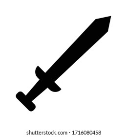 Sword icon on white background