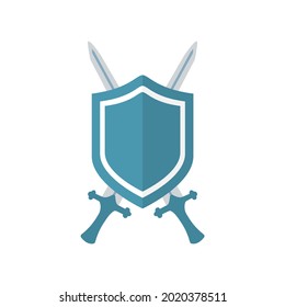 icono de espada en fondo blanco, ilustración vectorial