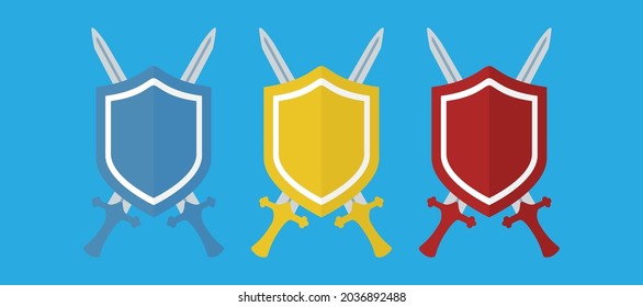 sword icon on a white background, vector illustration