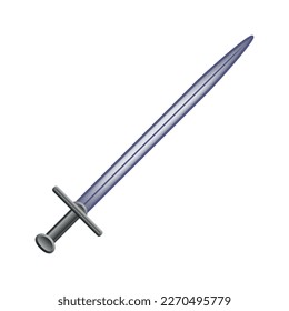 Sword icon on white background.