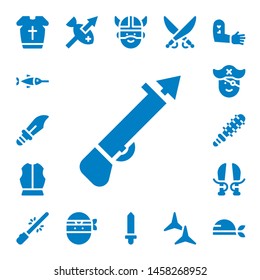 sword icon set. 17 filled sword icons.  Simple modern icons about  - Armour, Swordfish, Dagger, Spear, Pirate, Mace, Sword, Saber, Ninja, Viking, Shuriken, Tattoo