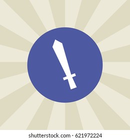 sword icon. sign design. background