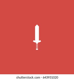 sword icon. sign design. red background
