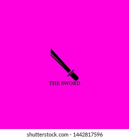the sword icon sign signifier vector
