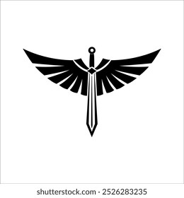 Schwertsymbol. Schwertsilhouette. Schwertgrafik. Vektor mittelalterliches antikes Schwert