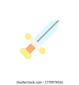 Sword icon. Simple color vector elements of video game icons for ui and ux, website or mobile application