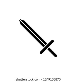 Sword icon. Simple glyph vector of magic set for UI and UX, website or mobile application