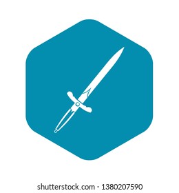 Sword icon. Simple illustration of sword vector icon for web