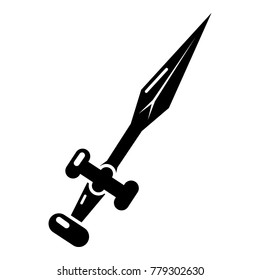 Sword icon. Simple illustration of sword vector icon for web