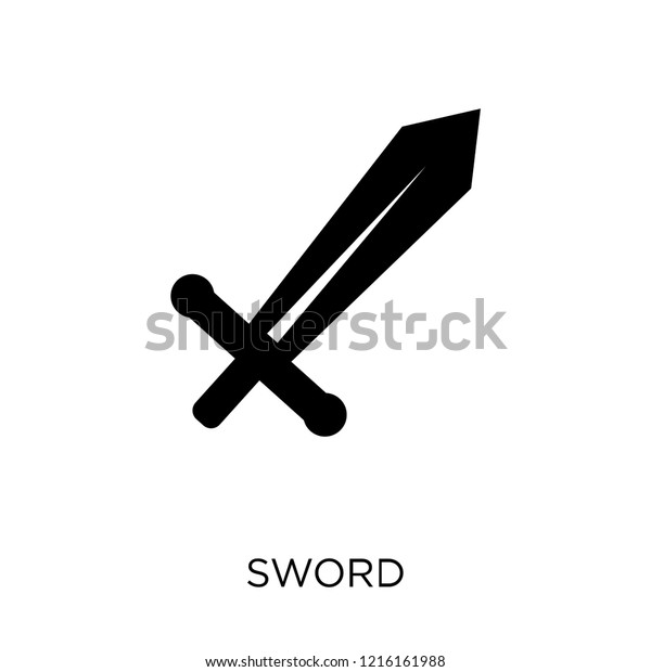 Sword Icon Sword Symbol Design Museum Stock Vector (Royalty Free ...