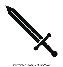 Sword icon symbol weapon sword blade armory fighting medieval one sword icon