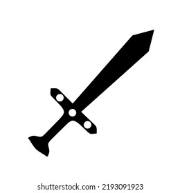 sword icon with trendy design