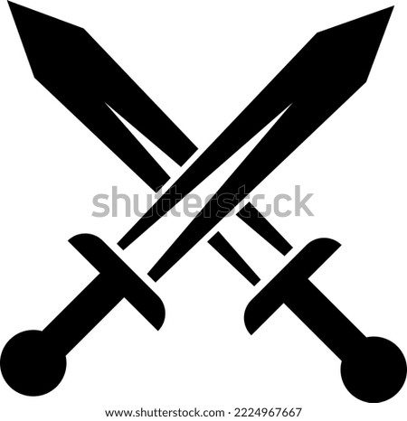 Sword icon trendy design template on white background..eps
