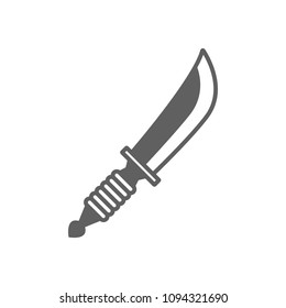 Sword icon in trendy flat style isolated on white background. Symbol for your web site design, logo, app, UI. Vector illustration, EPS