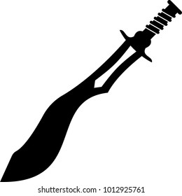 Sword Icon, Sword Vector Art Illustration