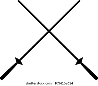 Sword Icon, Sword Vector Art Illustration