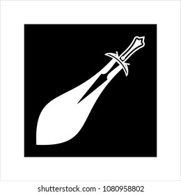 Sword Icon, Sword Vector Art Illustration