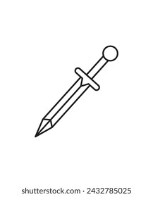 sword icon, vector best line icon.