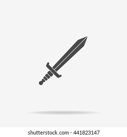Sword icon. Vector concept illustration for design.