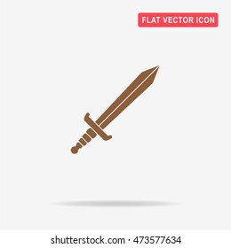 Sword icon. Vector concept illustration for design.