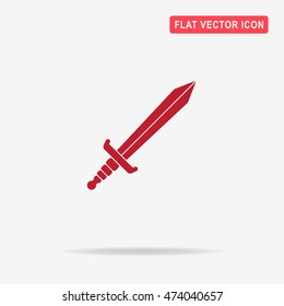 Sword icon. Vector concept illustration for design.