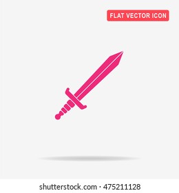 Sword icon. Vector concept illustration for design.