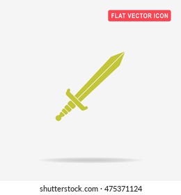 Sword icon. Vector concept illustration for design.