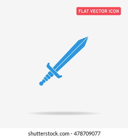 Sword icon. Vector concept illustration for design.