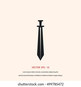 sword icon vector, flat design best vector icon