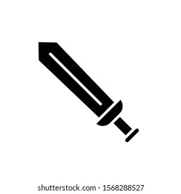 sword icon vector glyph style design