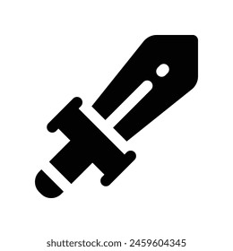 Schwert-Symbol. Vektorgrafik-Glyphensymbol für Ihre Website, Ihr Handy, Ihre Präsentation und Ihr Logo-Design.