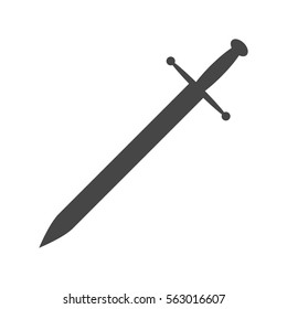 Sword icon. Vector illustration.