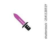 Sword Icon Vector Illustration Customizable