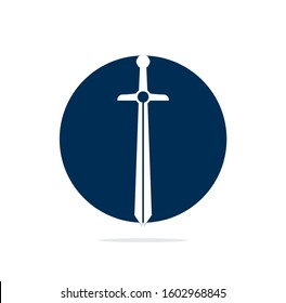 Sword icon vector illustration design logo, Sword logo