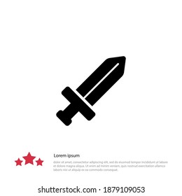 sword icon. Vector illustration EPS 10.