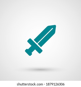 sword icon. Vector illustration EPS 10.