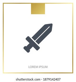 sword icon. Vector illustration EPS 10.