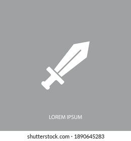 sword icon. Vector illustration EPS 10.
