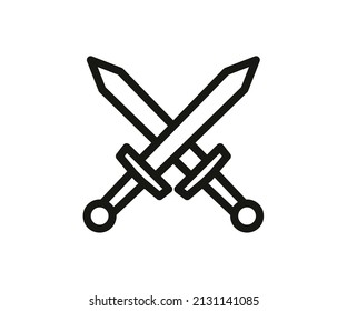 Sword icon. Vector illustration image