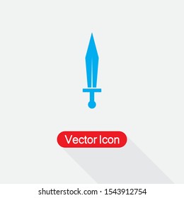 Sword Icon Vector Illustration Isolated On Light Gray Background Eps10