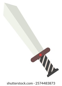 Sword icon vector illustration isolated on white background.