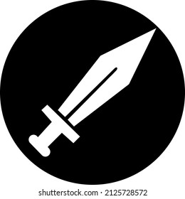 sword icon. Vector illustration on white background..eps
