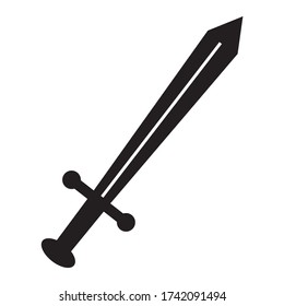 Sword icon vector illustration sign