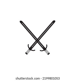 sword icon vector illustration symbol design