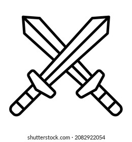 Sword icon vector image. Can also be used for web apps, mobile apps and print media.