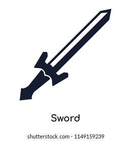 Sword icon vector isolated on white background for your web and mobile app design, Sword logo concept