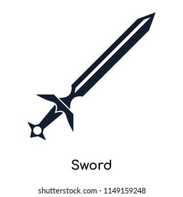 Sword icon vector isolated on white background for your web and mobile app design, Sword logo concept