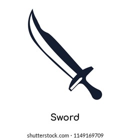 Sword icon vector isolated on white background for your web and mobile app design, Sword logo concept