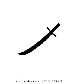 Sword Icon Vector Logo Illustration Template - Vector