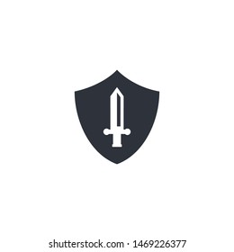 sword icon vector logo template